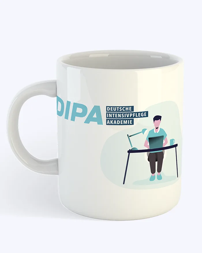 Pixelwald_Referenz_DIPA_Tasse Werbemittel bedrucke Tasse