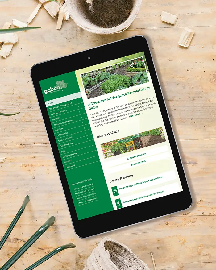 Pixelwald_Referenz_Gabco_Website Webdesign aus Aachen