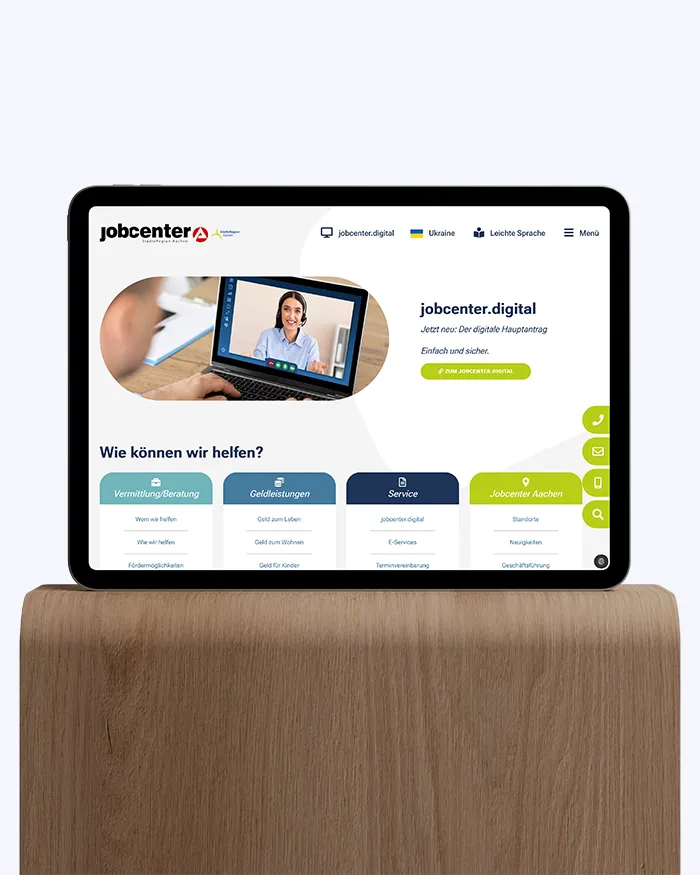 Pixelwald_Webdesign_Jobcenter_Aachen Webdesign in Aachen – moderne und benutzerfreundliche Websites für Ihr Unternehmen