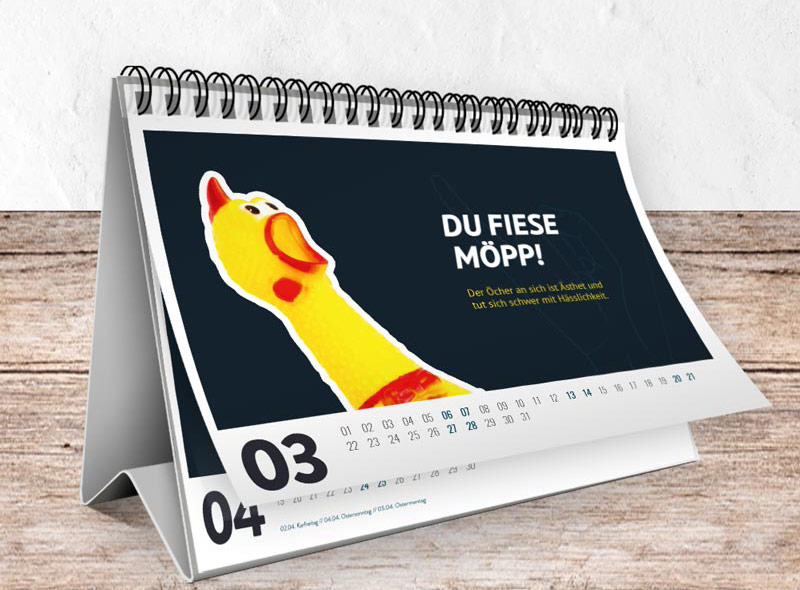 Öcher Kalender "fiese Möpp"